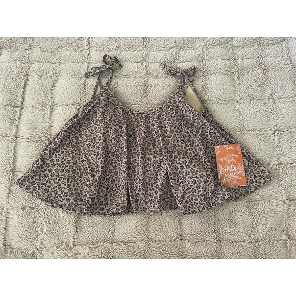 Kortni Jeane Jaguar Swing Swim Top Swimsuit Small Tankini Q2 - Picture 1 of 5
